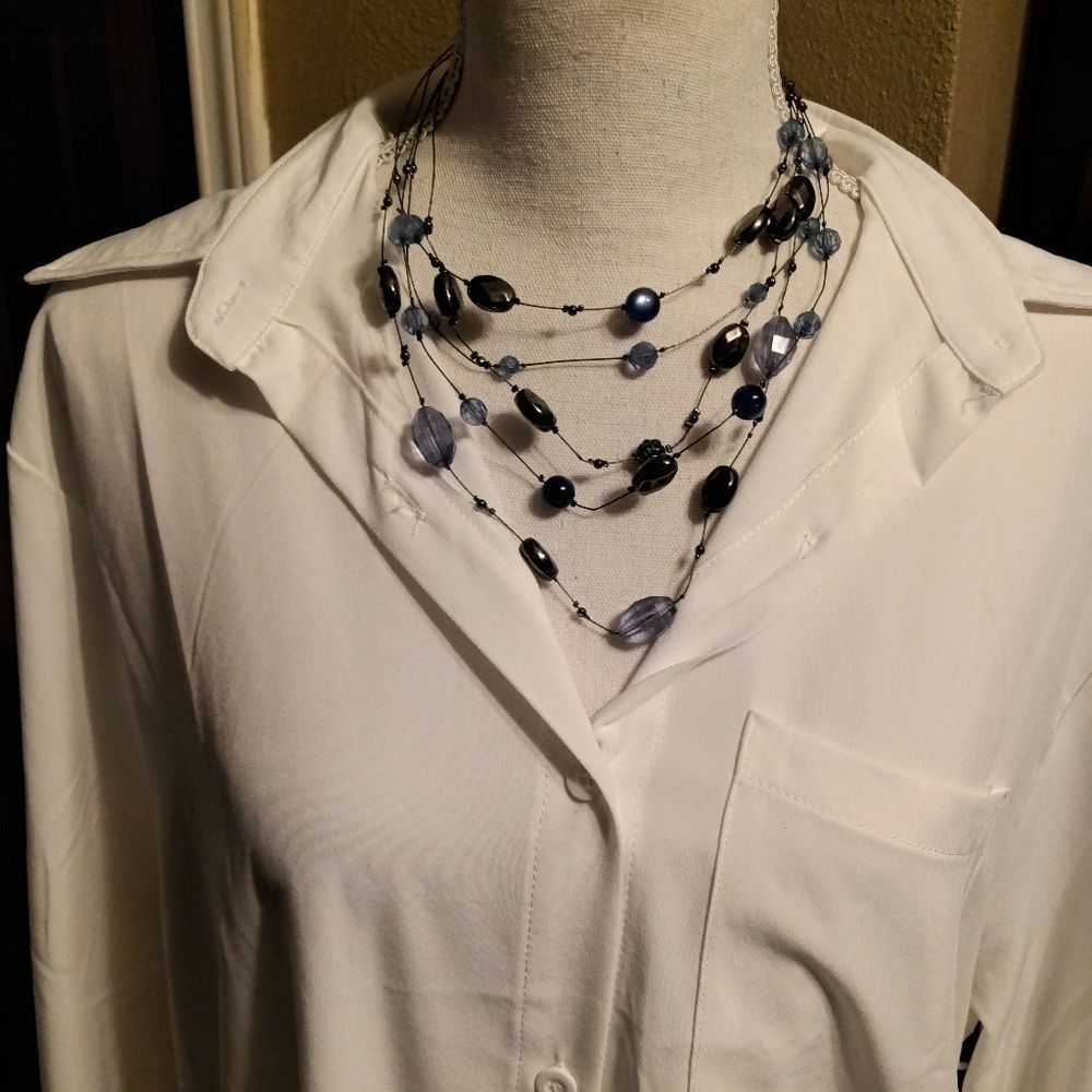 Beautiful Multi Layer Illusion Necklace